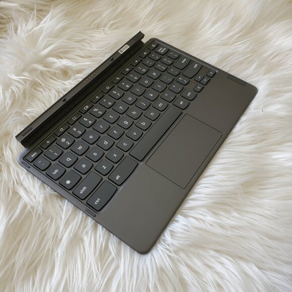 Lenovo Chromebook Duet 3 Gray Detachable Magnetic Keyboard/Back Case Cover Stand - Picture 7 of 9